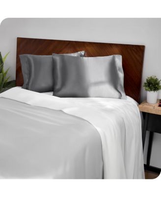 Mulberry Silk Pillowcase Set, Zipper Closure, King Size