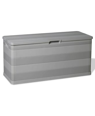 Outdoor Storage Box Light Grey Polypropylene 46.1x17.7x22.0 in