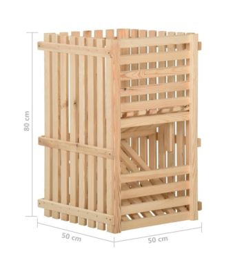 Potato Box 19.7&amp;quot;x19.7&amp;quot;x31.5&amp;quot; Solid Wood Pine