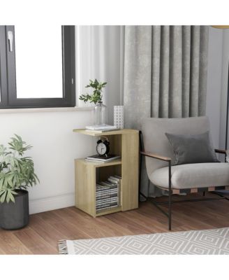 Side Table Sonoma Oak 14.2"x11.8"x22" Engineered Wood