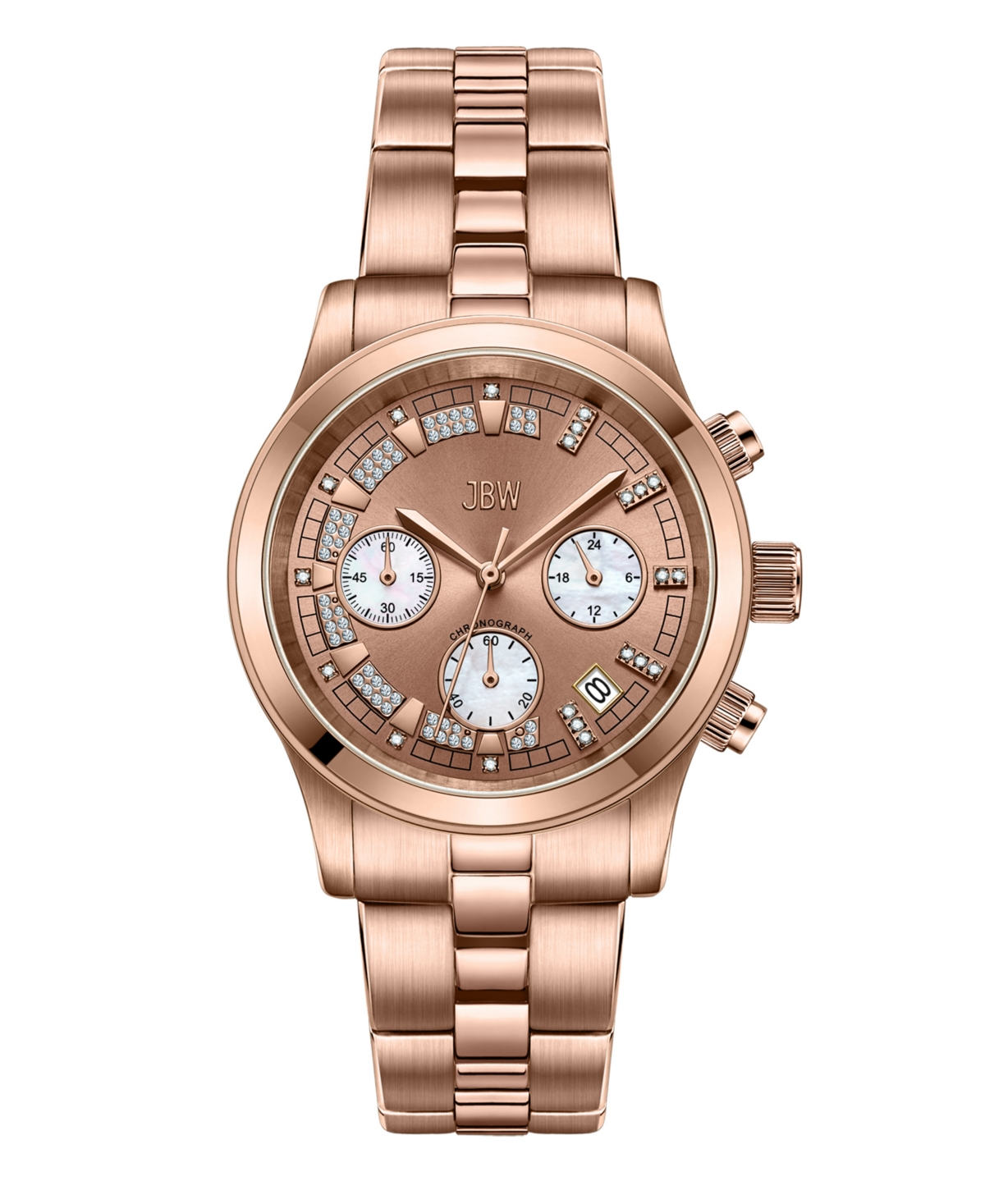 Women's Alessandra Diamond (1/5 ct.t.w.) 18K Rose Gold Plated Stainless Steel Watch - Gold