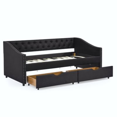 Streamdale Upholstered Twin Size Daybed with Drawers