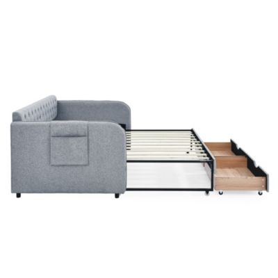 Streamdale Upholstered Daybed with Trundle and Storage_Drawers