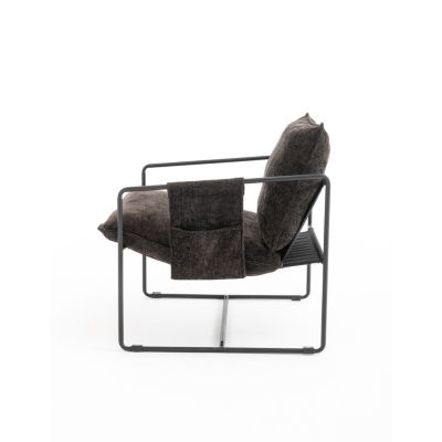 Upholstered Hanging Armchair with Metal Frame
