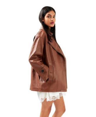 Women's BFF Belted Leather Jacket