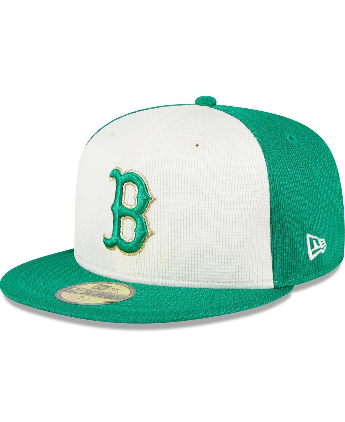 Men's White/Green Boston Red Sox 2024 St. Patrick's Day 59FIFTY Fitted Hat - White, Green