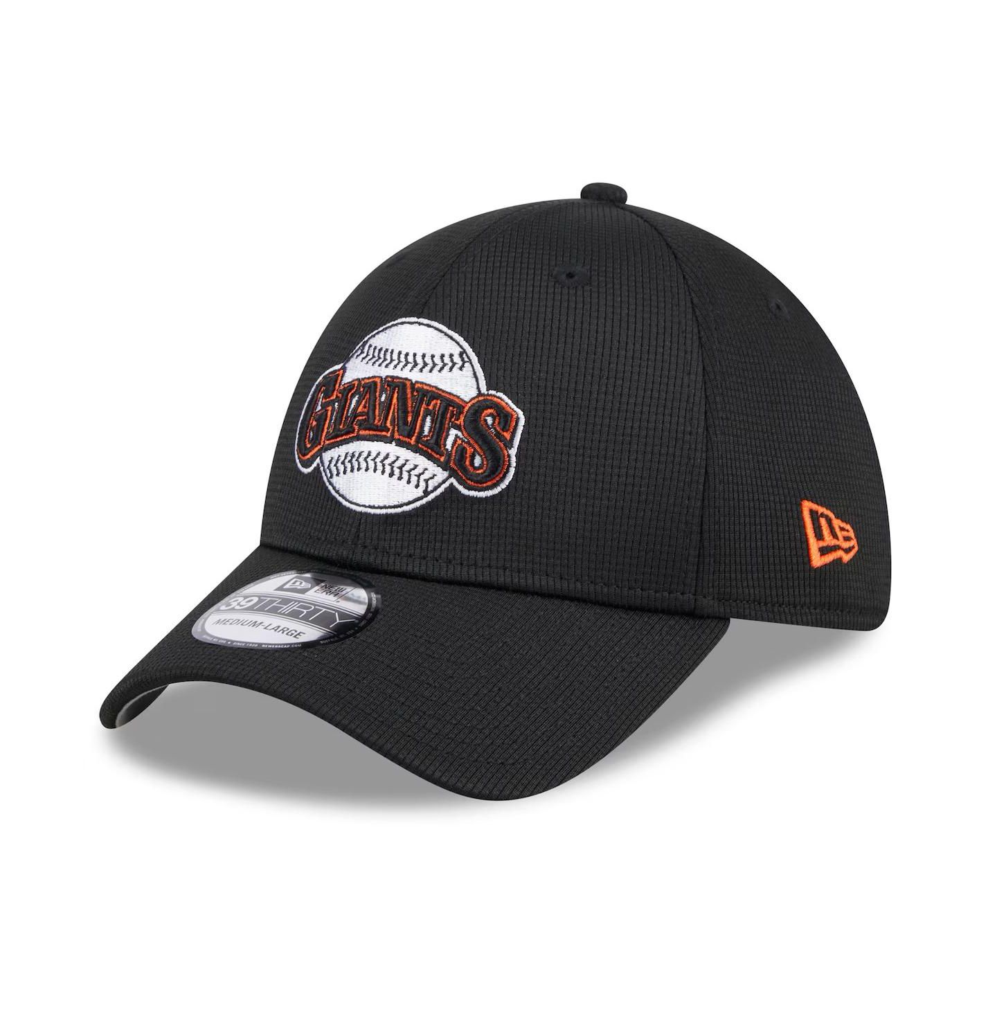 Мужская кепка New Era Black San Francisco Giants 2024 Batting Practice 39THIRTY Flex Hat — фото 1