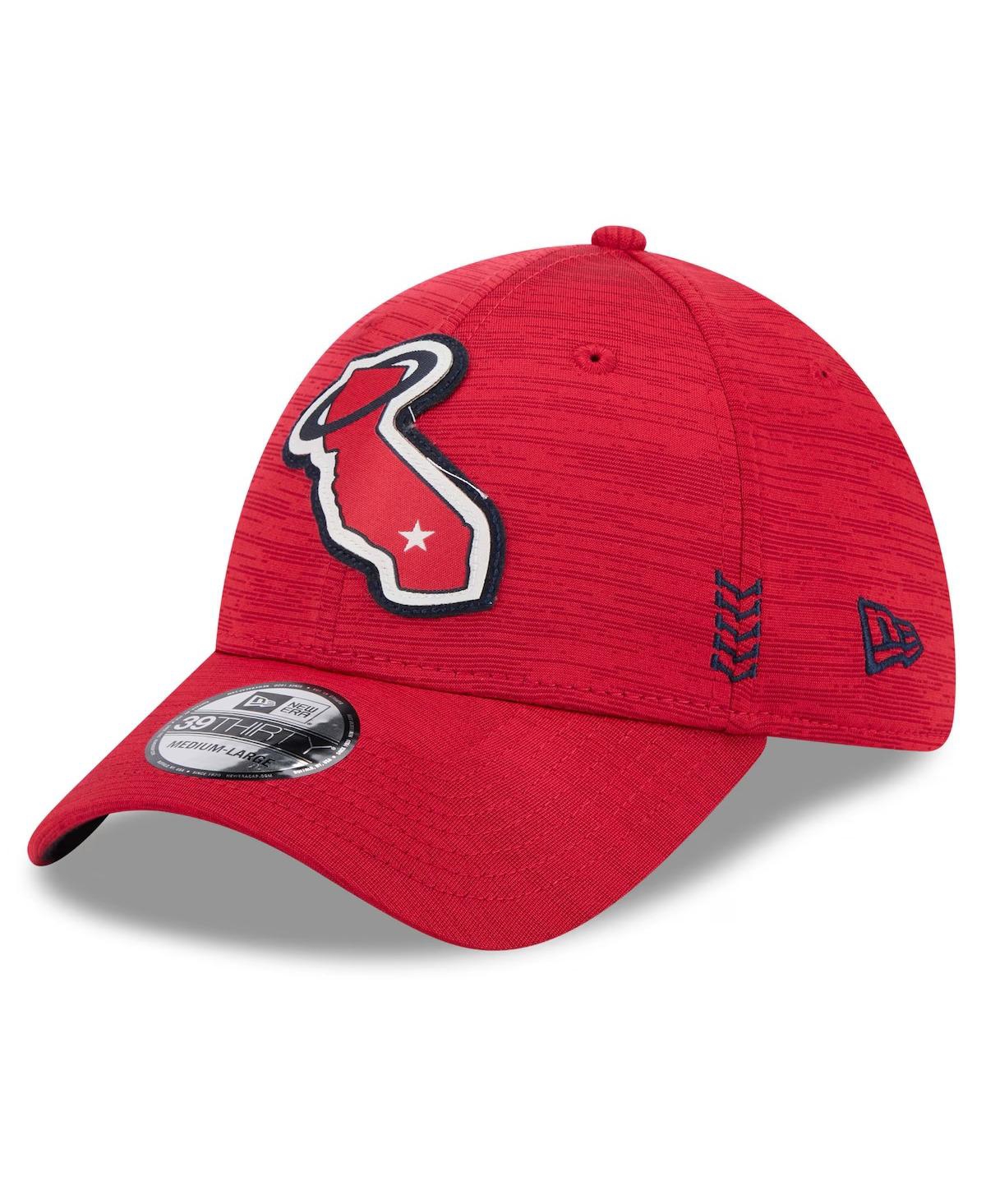 New Era Red Los Angeles Angels 2024 Clubhouse 9forty Adjustable Hat In Red