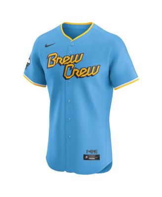 Men's Powder Blue Milwaukee Brewers City Connect Elite Jersey