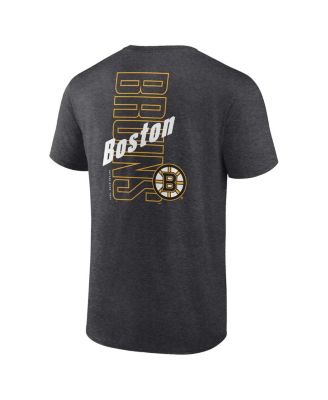 Men's  Heather Charcoal Boston Bruins Backbone T-Shirt