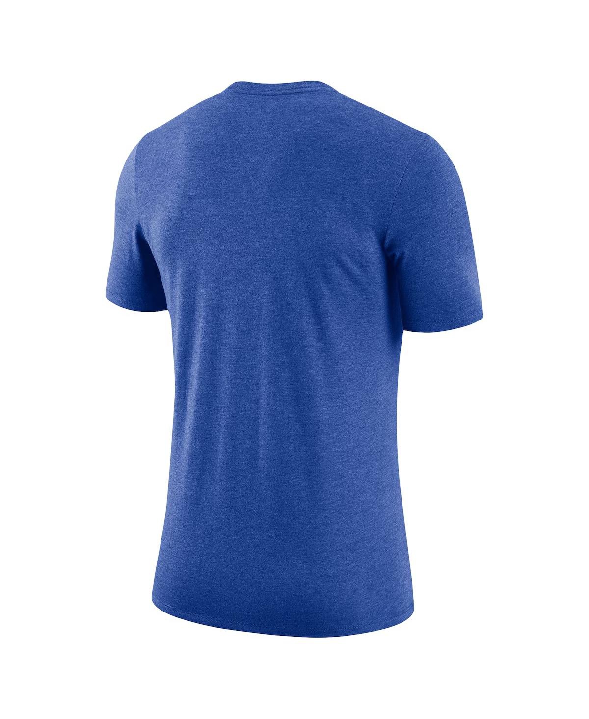 Shop Nike Men's Heather Gray Duke Blue Devils Retro Tri-blend T-shirt In Royal