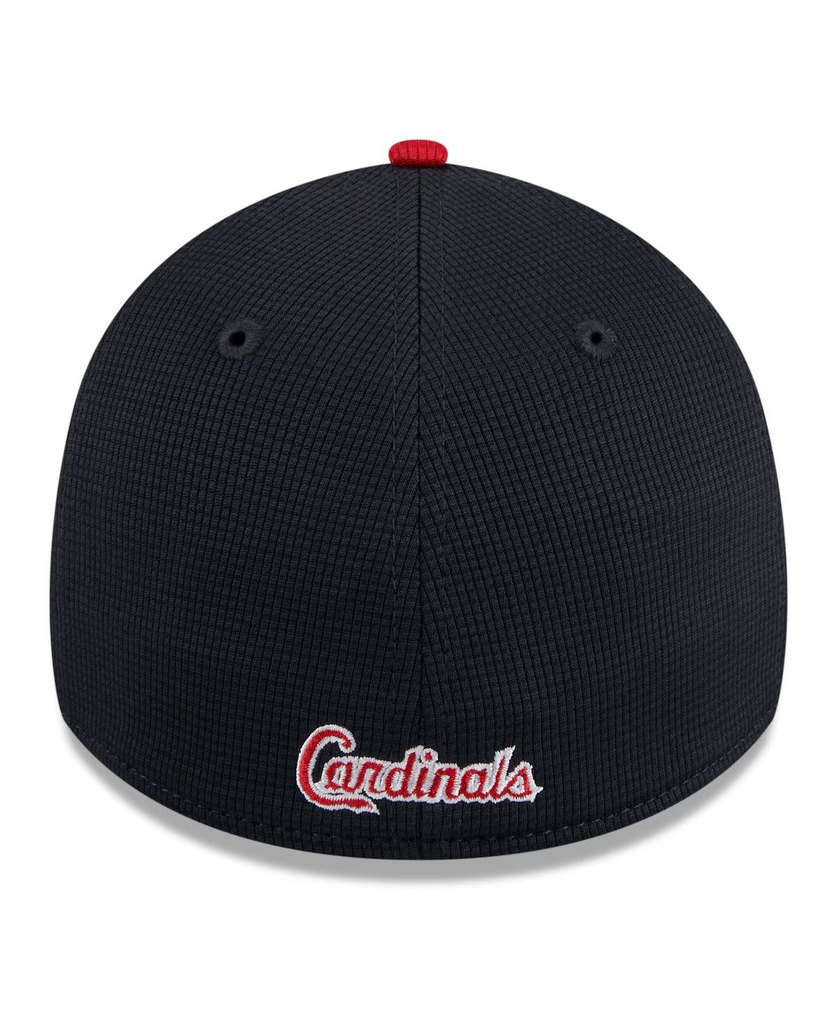 New Era Navy St. Louis Cardinals 2024 Batting Practice 39thirty Flex Hat In Red