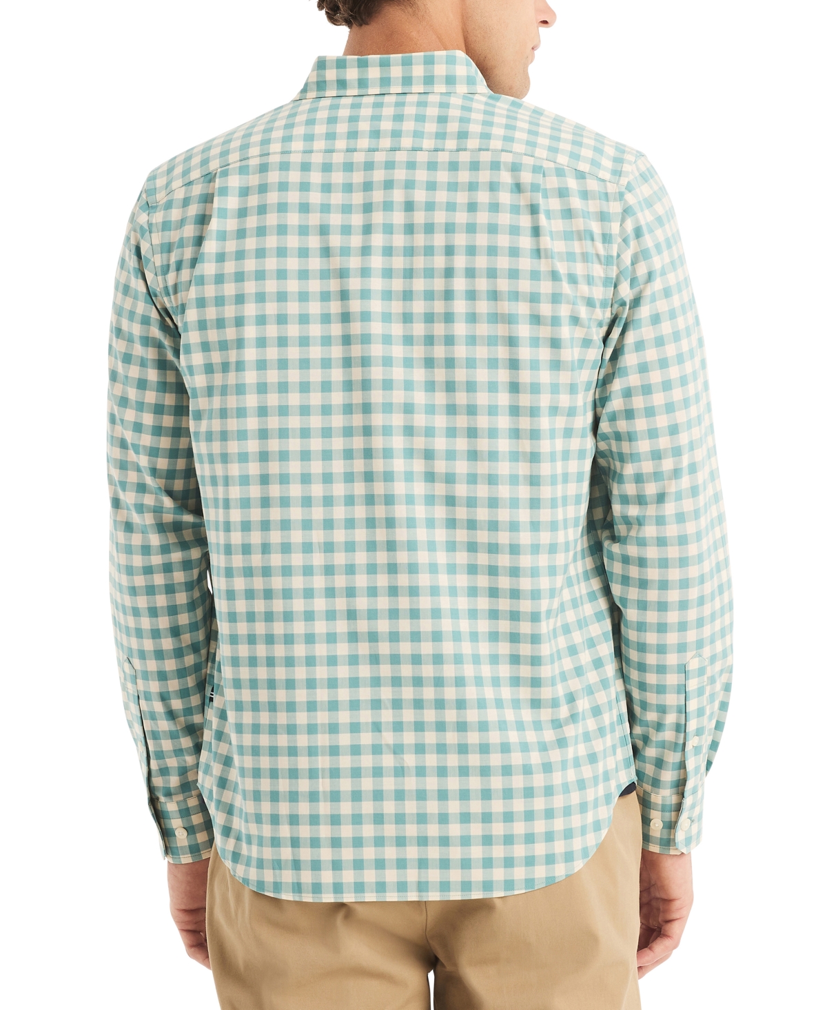 Nautica Men's Classic-Fit Stretch Button-Down Check Shirt