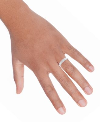 Men's Flat Profile Comfort Fit Wedding Band in 14k Gold