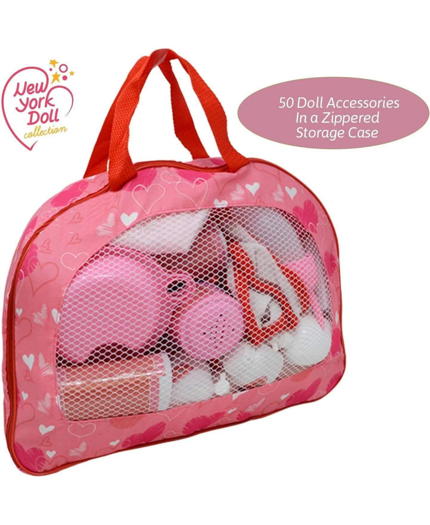 Детские куклы The New York Doll Collection Feeding & Caring 50-Piece Accessory Set, Ages 3+ — фото 2