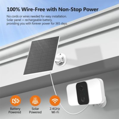 Z-EGDE Wireless Floodlight 1080P Security Camera with Solar Panel and 16GB TF Card