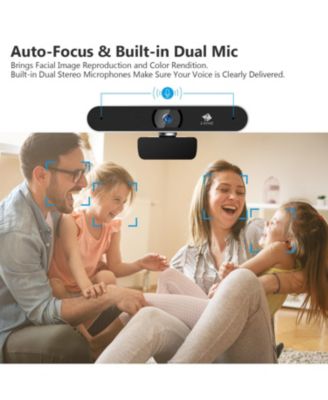 ZW511 Full HD 1080P Webcam Auto Focus Web Camera for PC, Built-in Dual Stereo Microphone