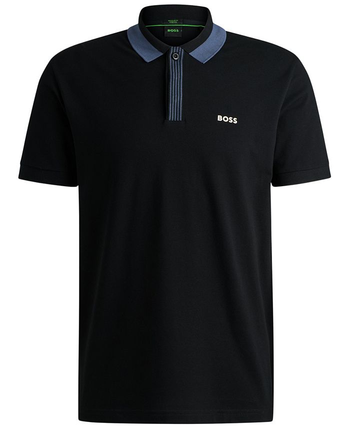 Hugo Boss Men's Contrast Logo Polo Shirt Macy's