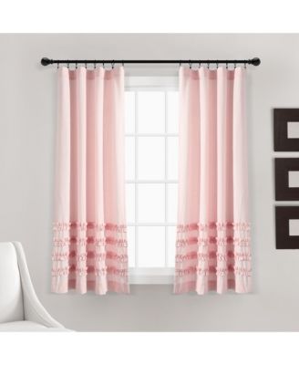 Vintage Stripe Yarn Dyed Cotton Window Curtain Panels