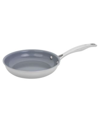 HENCKELS Clad H3 Ceramic Nonstick 2-Piece Stainless Steel Ceramic Nonstick Frying Pan Set 