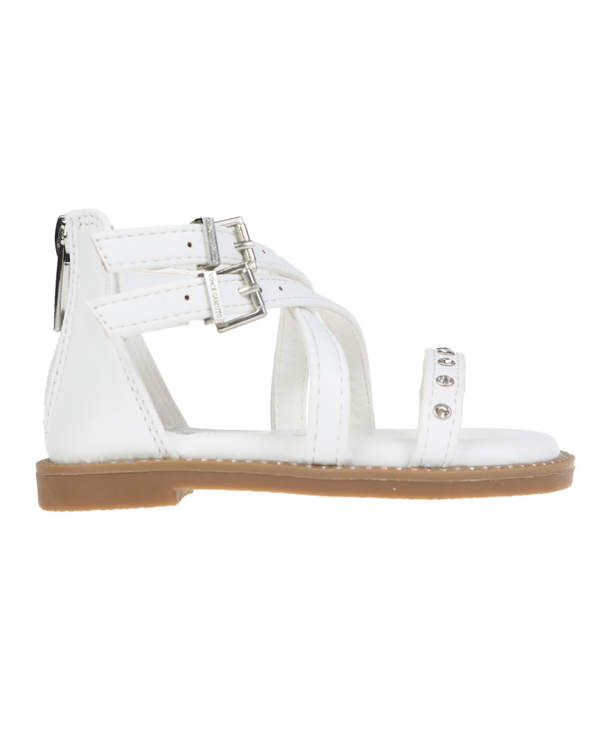 Vince Camuto Toddler Girl's Gladiator Sandal with Encased Rhinestones Polyurethane Sandals