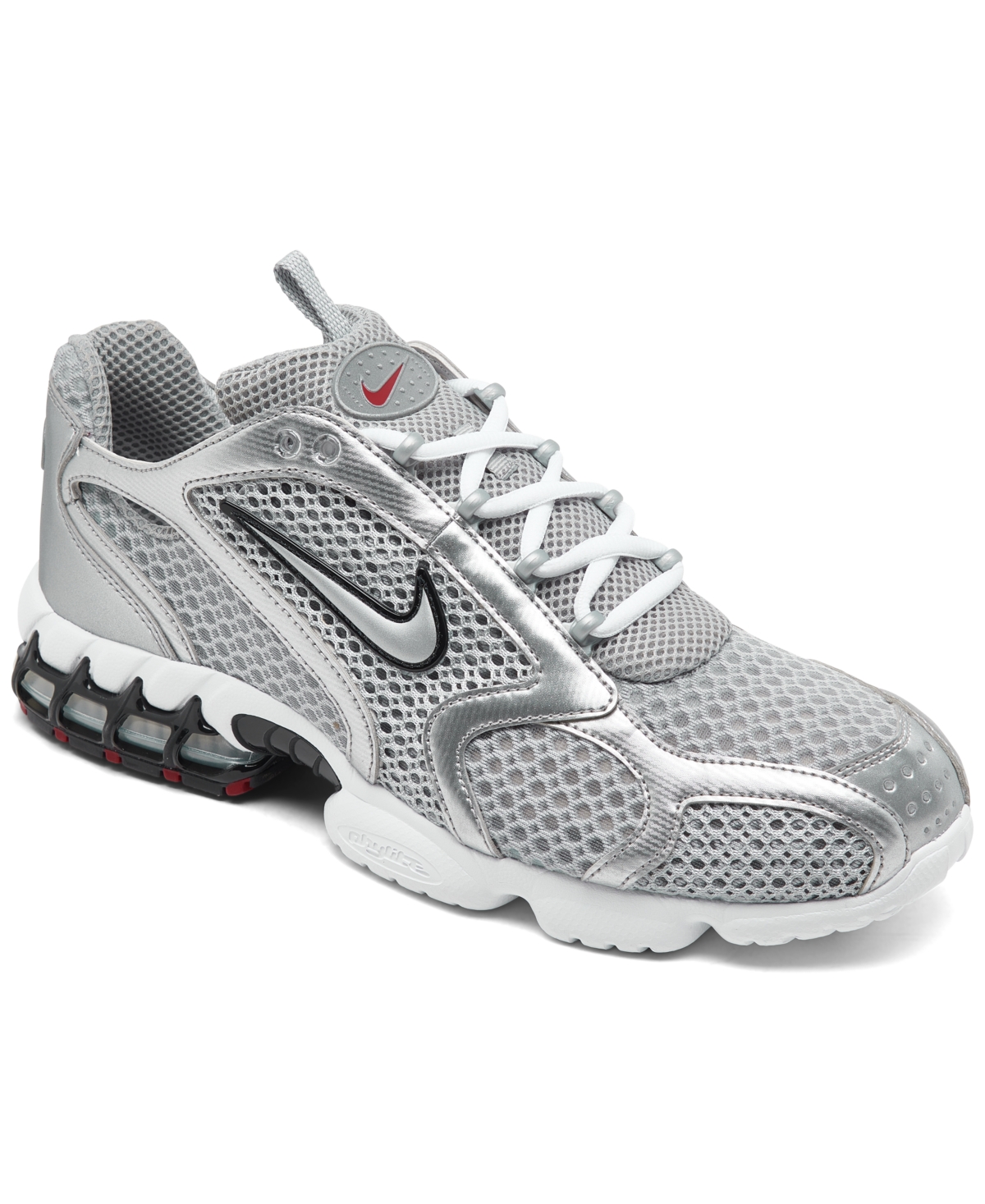Men's Zoom Spiridon Cage 2 Casual Sneakers from Finish Line - Grey/Silver