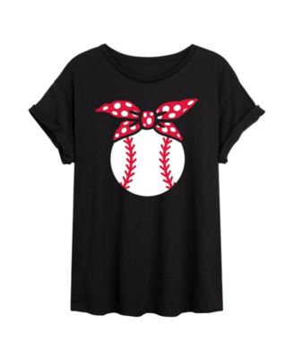 Trendy Juniors Baseball Graphic Oversized Tee