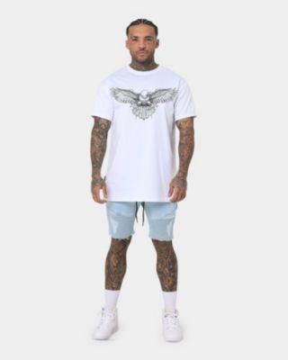 Men's United Distressed Biker Shorts