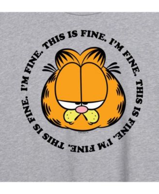 Trendy Juniors Garfield Fine Graphic Oversized Tee