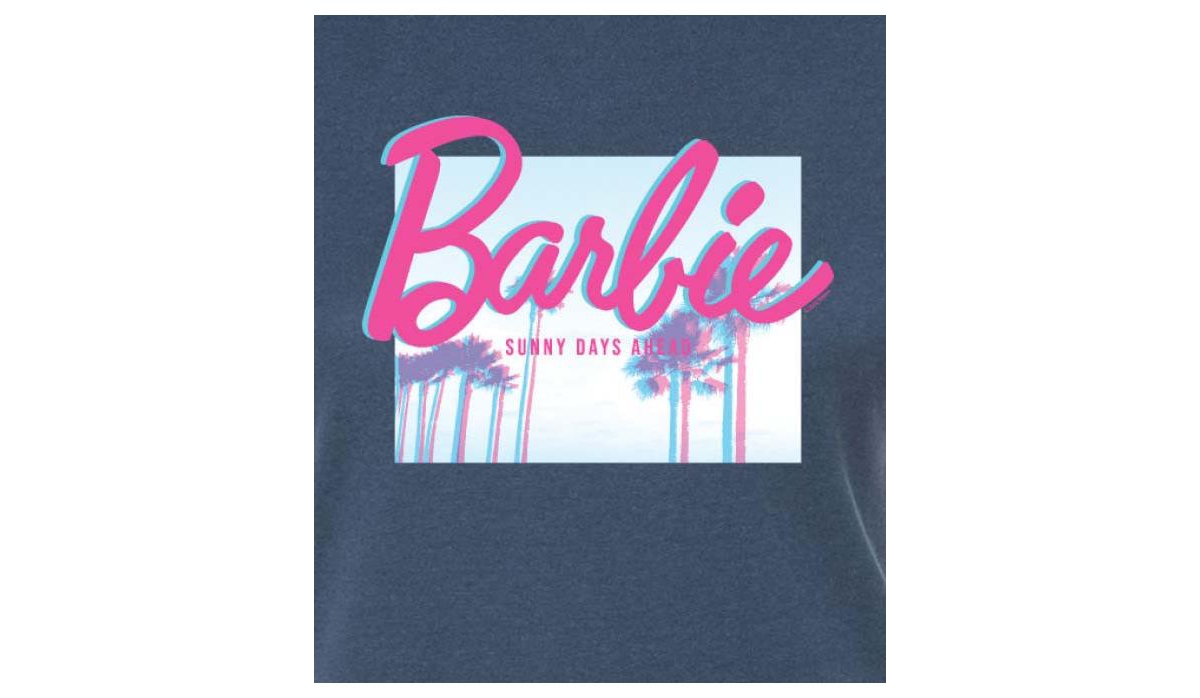 Hybrid Apparel Trendy Juniors Barbie Beach Graphic Tee