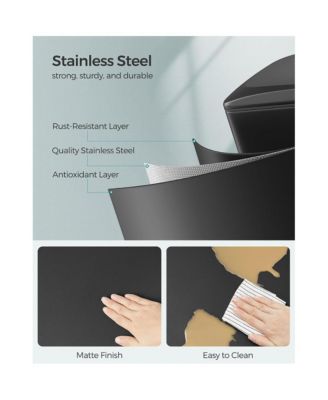 12.7 Gallon Garbage Can For Narrow Spaces With Soft-close Lid