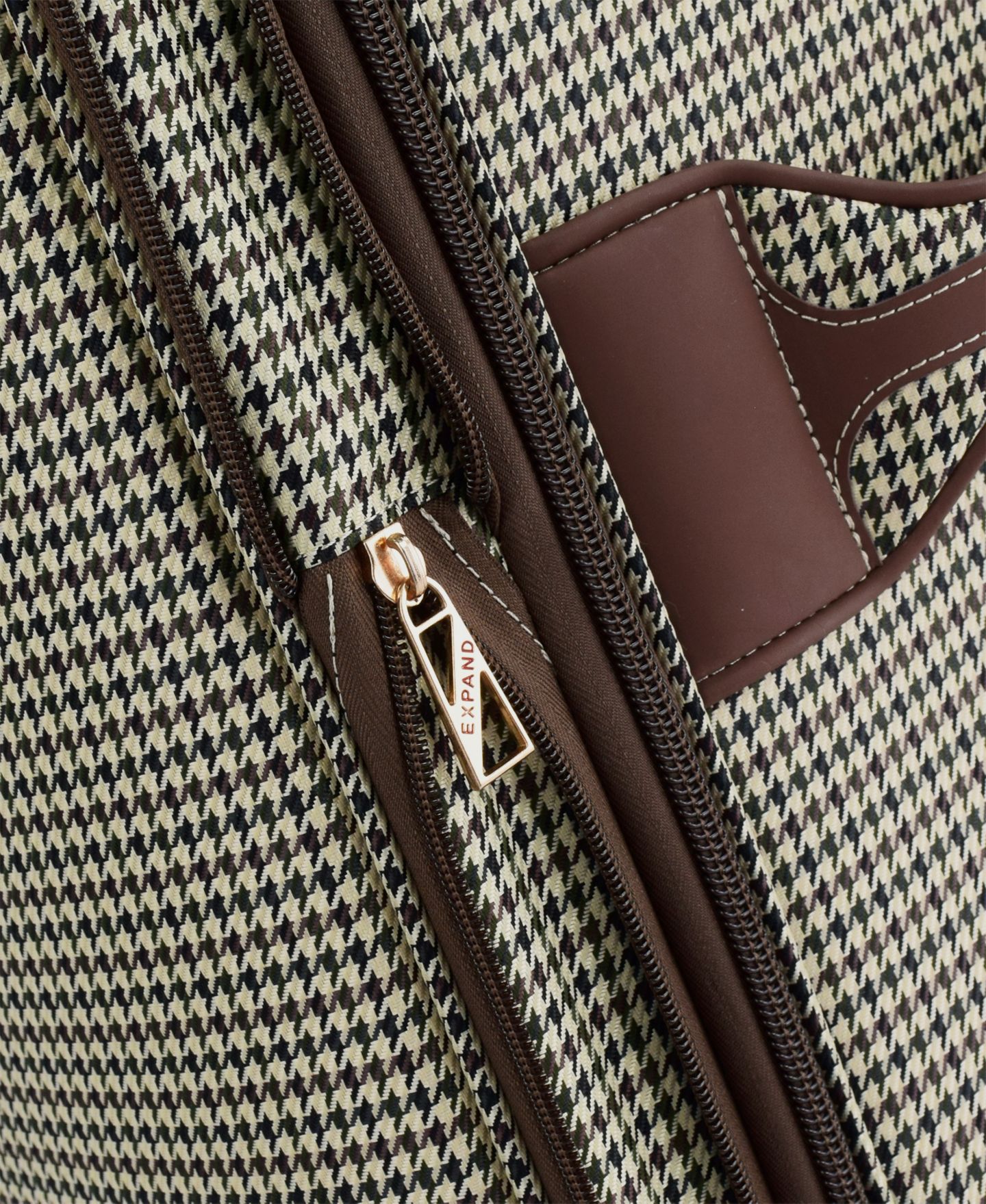 Чемоданы London Fog Cambridge Luggage Collection, цвет: Чёрный белая гусиная лапка — фото 11