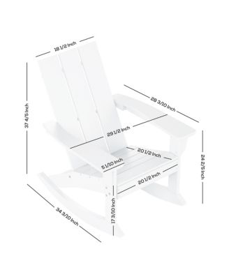Modern Adirondack Outdoor Rocking Chair