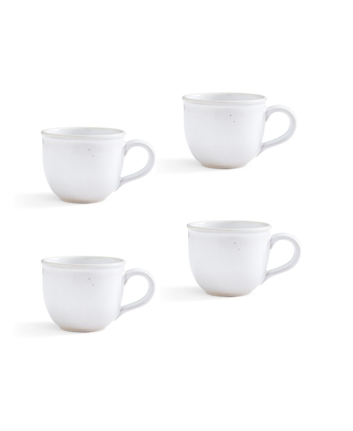 Portmeirion Minerals Mugs, Set Of 4 In Moonstone