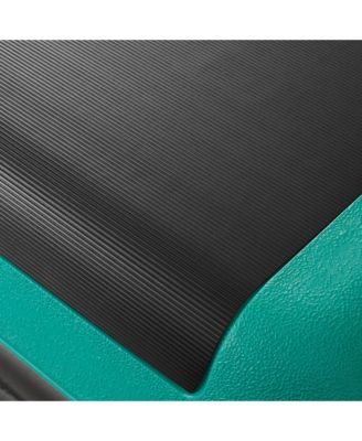 Aerobic Exercise Adjustable Step Platform, Health Club Size, with 4 Risers - Green