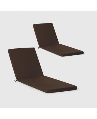 Outdoor Chaise Lounge Cushions Set of 2, 74" x 22.5"