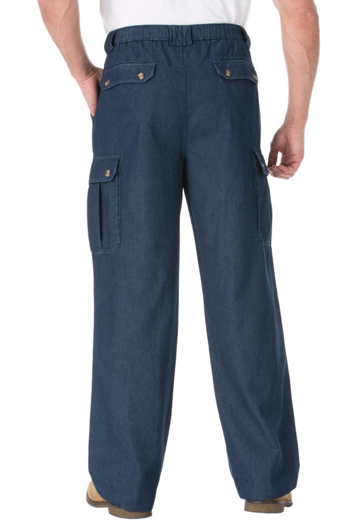 KingSize Big & Tall Knockarounds Full-Elastic Waist Cargo Pants