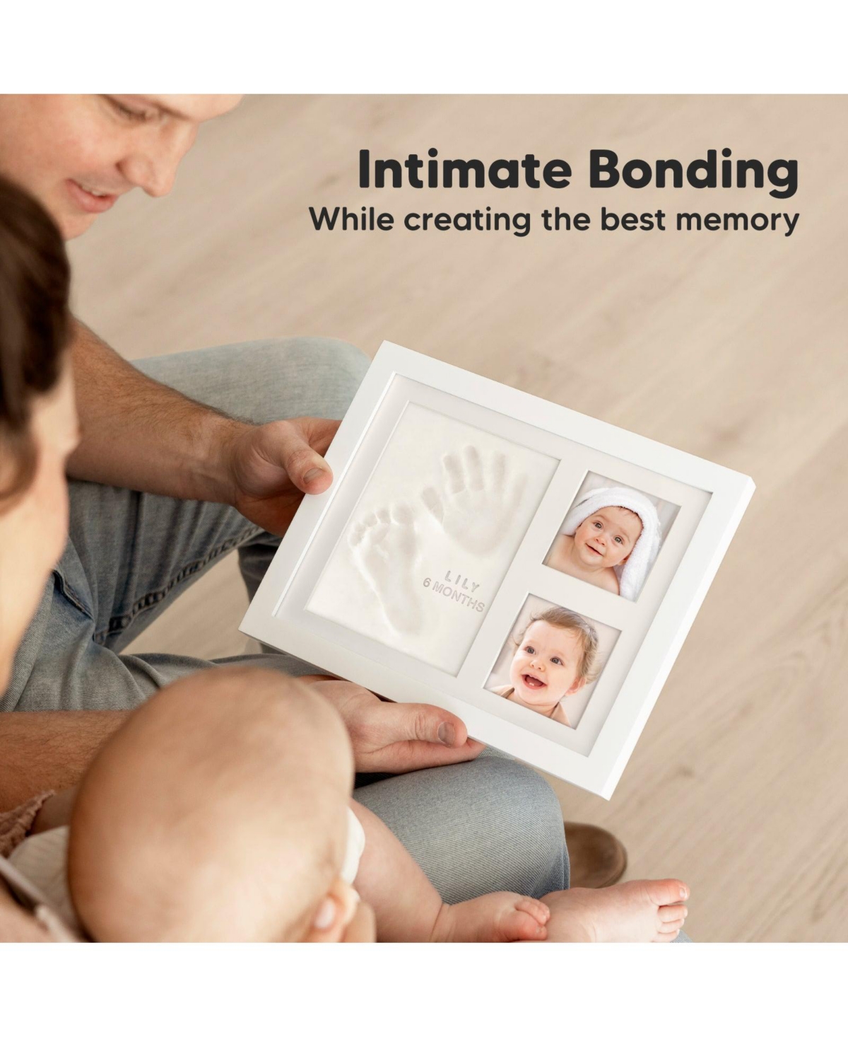 KeaBabies Solo Baby Hand and Footprint Kit, Baby Keepsake Picture Frames, Baby Handprint Kit, Newborn Baby Girl, Boy Gifts