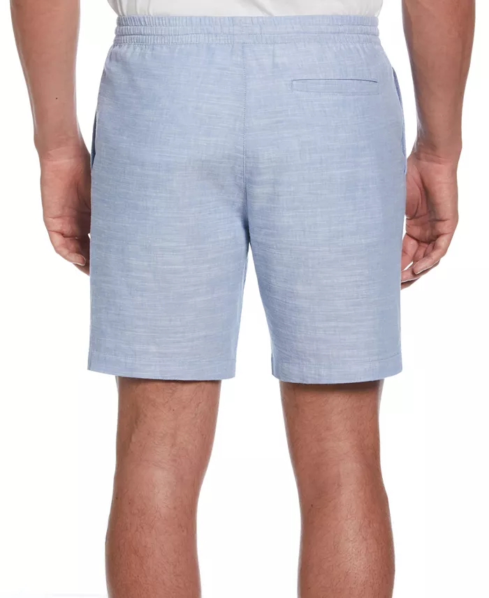Men's Cross-Dyed Slub Linen Drawstring 8" Shorts - thumbnail 2