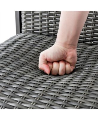 3 Pieces Swivel Bar Set with 4D Air Fiber Cushion