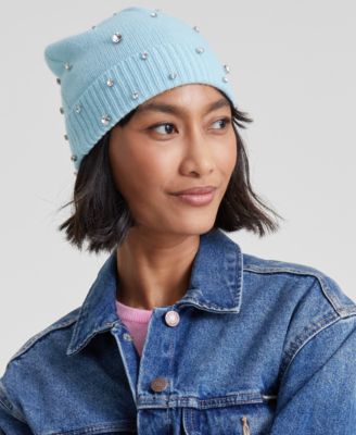 Cashmere Embellished Cuffed Beanie