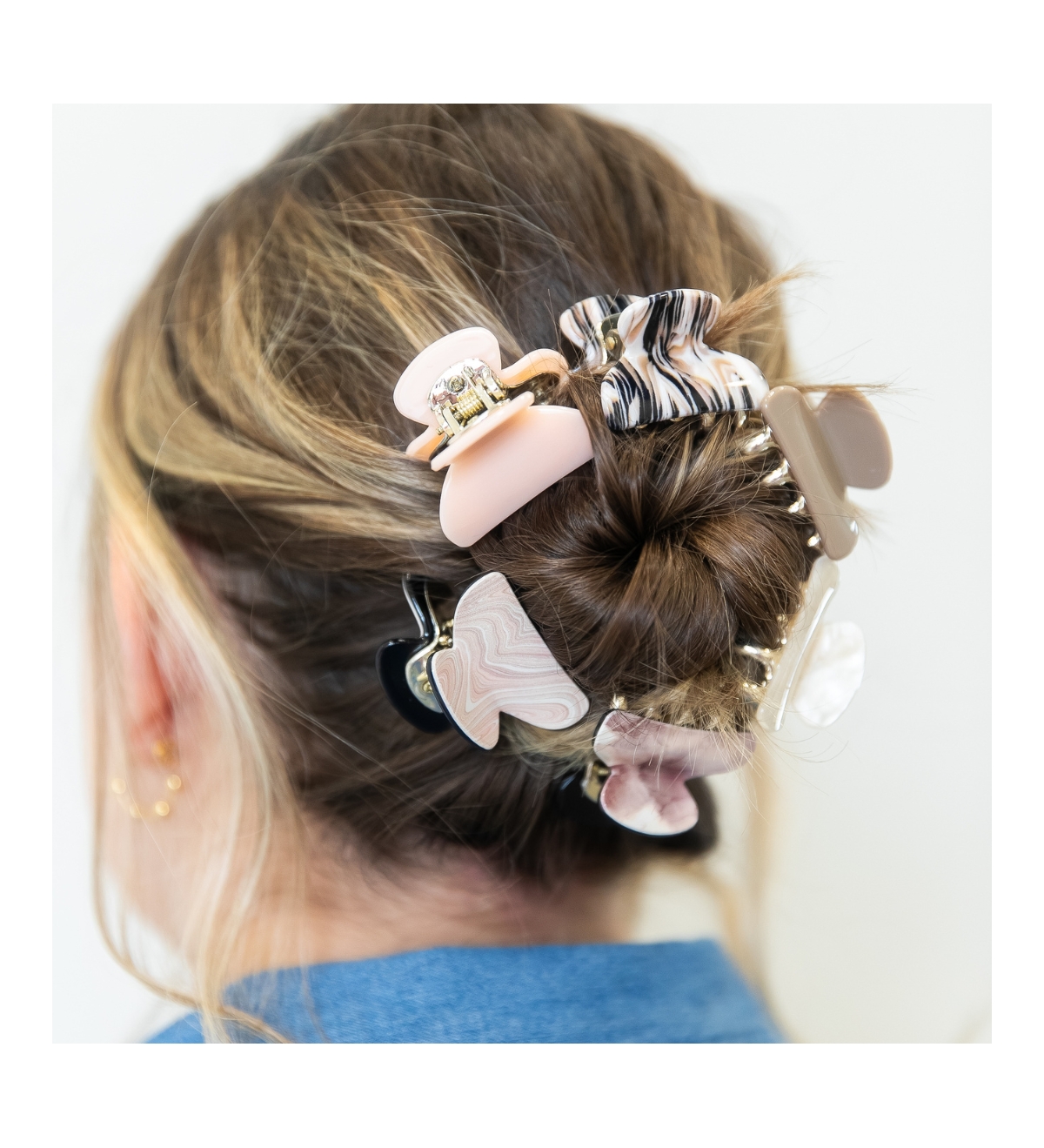 Headbands of Hope Women s Claw Clip Set - Peach - Assorted pre-pack