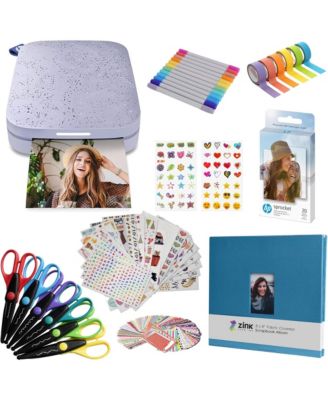 Sprocket Portable 2x3" Instant Photo Printer with Scrapbook Bundle