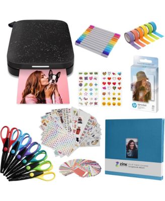 Sprocket Portable 2x3" Instant Photo Printer with Scrapbook Bundle