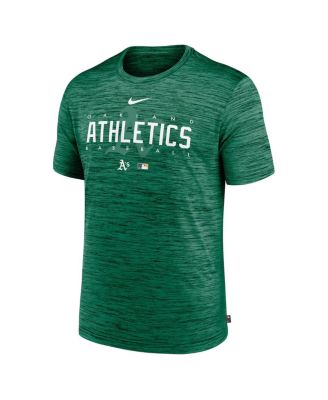 Nike Men's Green Oakland Athletics Authentic Collection Performance Velocity Practice T-Shirt