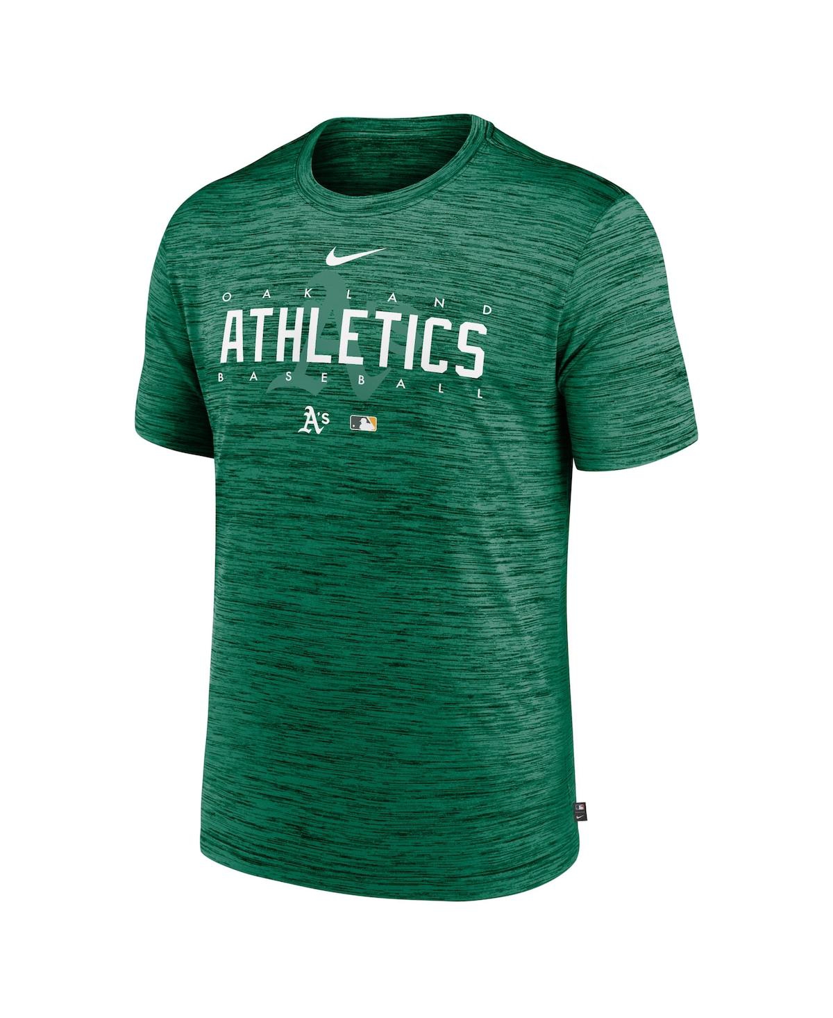 Nike Men'sOakland Athletics Authentic Collection Performance Velocity Practice T-Shirt - Green
