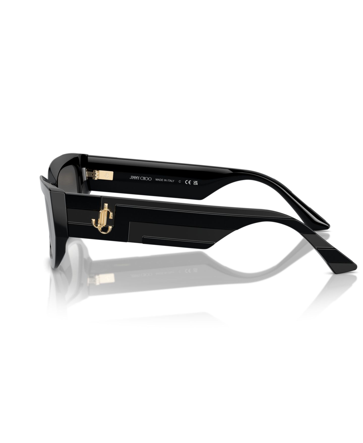 Женские солнцезащитные очки Jimmy Choo Sunglasses, JC5017, цвет: Чёрный — фото 3