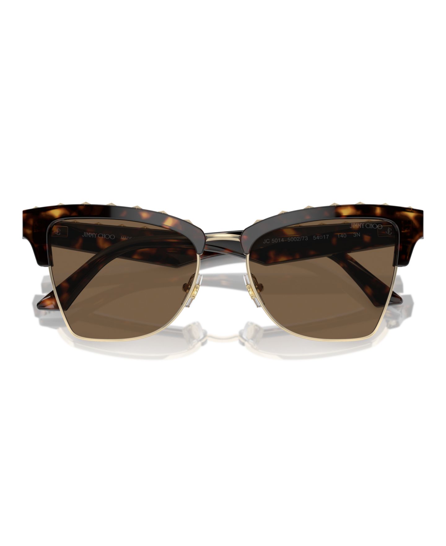 Женские солнцезащитные очки Jimmy Choo Sunglasses, JC5014, цвет: Тёмный коричневый — фото 5
