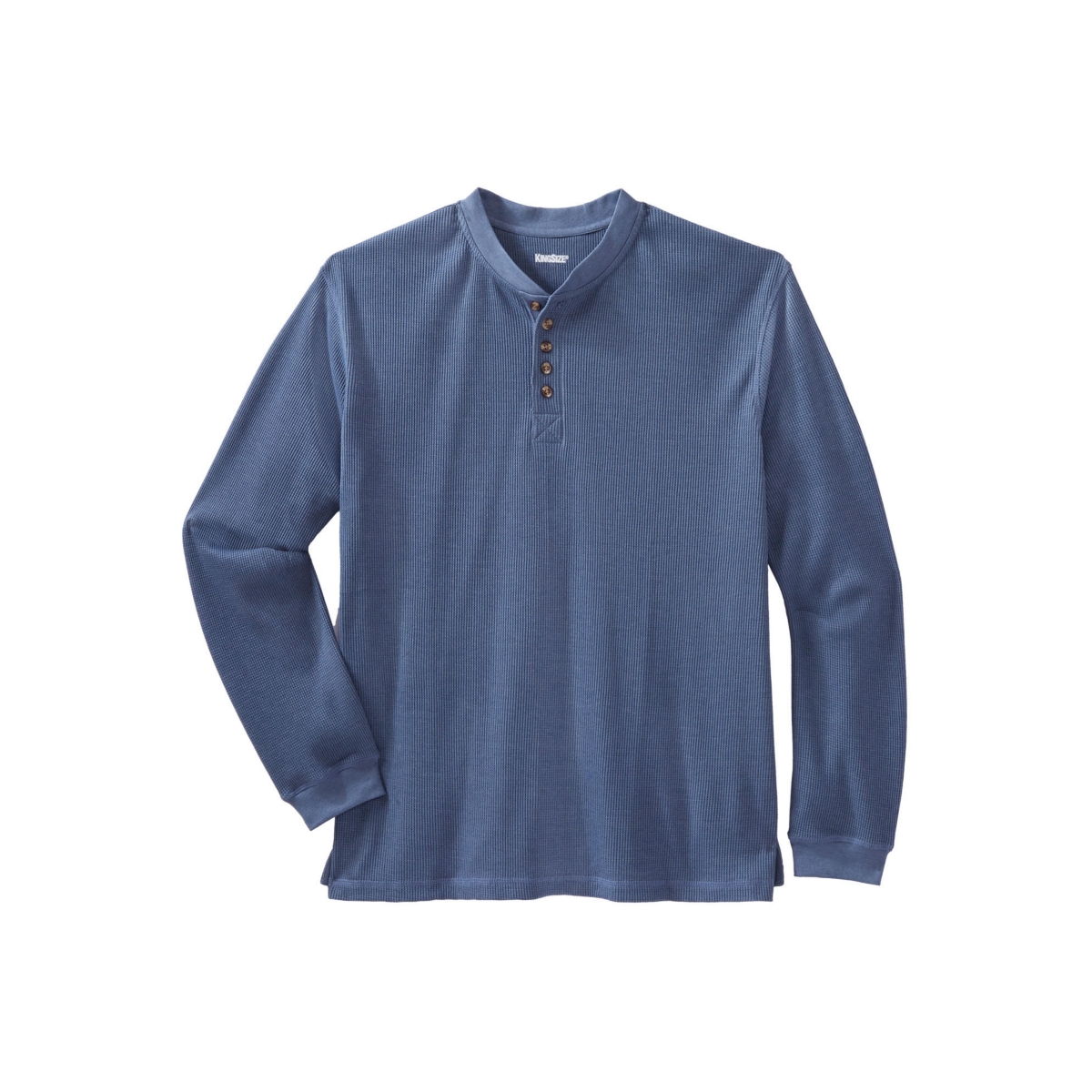 KingSize Big & Tall Waffle-Knit Thermal Henley Tee