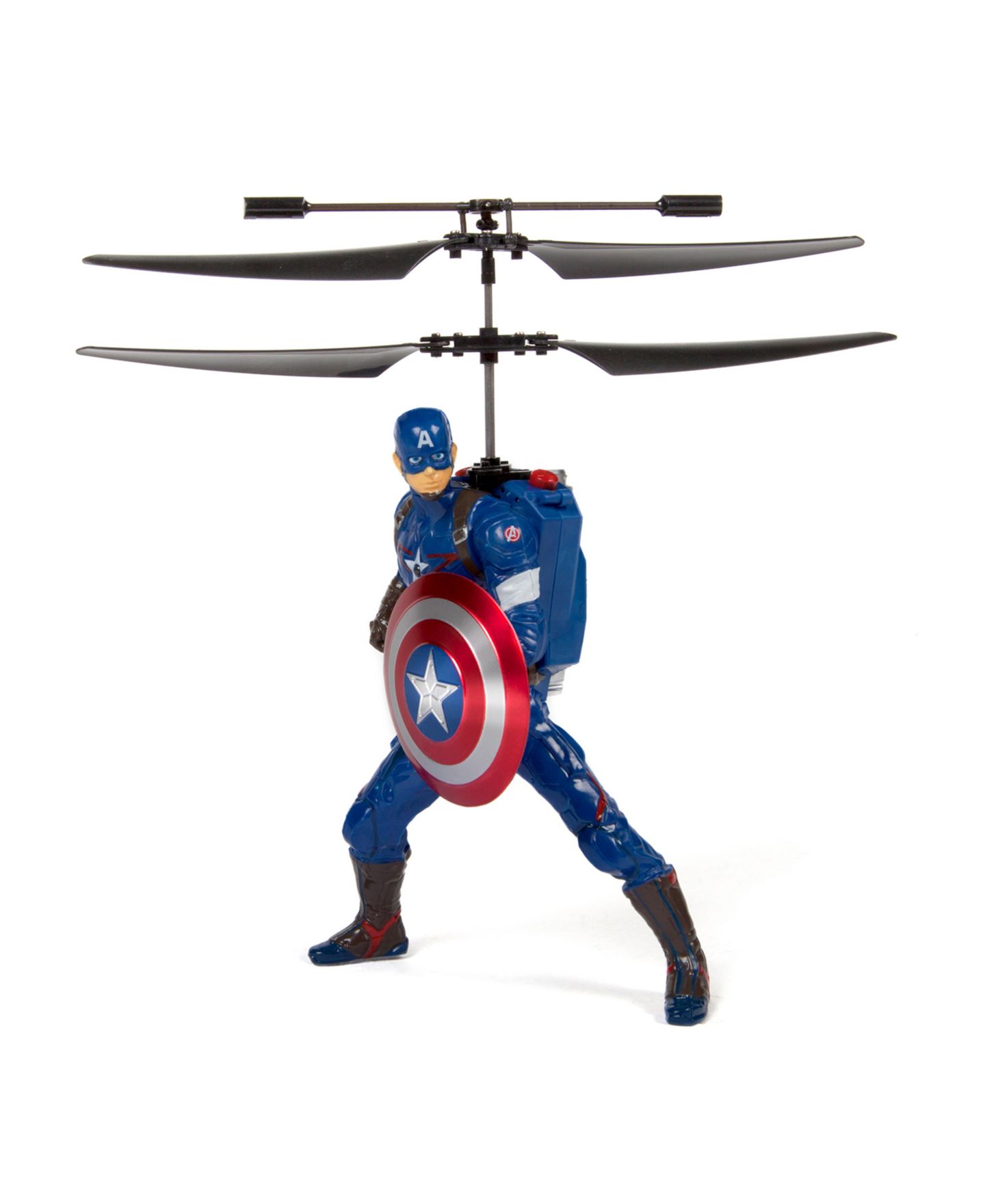 Детская игрушка World Tech Toys Marvel Avengers Captain America 2-Channel Infrared Remote Control Helicopter — фото 2